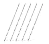 sourcing map Varilla de acero inoxidable 316 de 4 mm, 100 mm de longitud, barra redonda de acero sólido, varillas de eje de metal, barra de torno para proyectos industriales de bricolaje y trabajo de