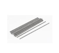 sourcing map Varilla roscada 20 pcs tono plata M3 x 150 mm 0,5 mm 304 totalmente de acero inoxidable