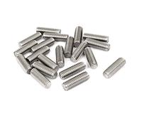 sourcing map Varillas roscadas Bar tornillos M8 x 25mm de paso 1,25 mm acero inoxidable 304 totalmente 20 pcs