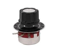 sourcing map Würth118-1A 2W7 4K Ohm Potenciómetro de cuadrante Cónico Giratorio de Película de Carbón ollas w Disco w Perilla