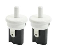 Sourcingmap - 2pcs refrigerador 2 Terminal de patilla NC spst momentáneo. Puerta Interruptor de la luz 250 Vac 3a