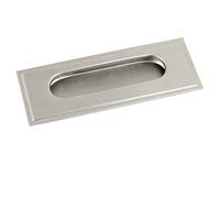 Sourcingmap a14041400ux0392 - Tirador Flush 11 X 4.2Cm Rectangle Puerta Del Cajón - Tono Plata