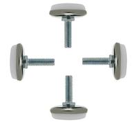 Sourcingmap - M6 x 20 x 30 tornillo en muebles Glide nivelación pies protector suelo ajustable nivelador calzos niveladores para silla de mesa piernas 4 unidades