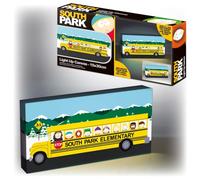 South Park Lienzo iluminado de autobús escolar de 30 cm x 15 cm, con licencia oficial, arte de pared LED, buzón, lienzo enmarcado para dormitorio, sala de estar, regalo de decoración del hogar