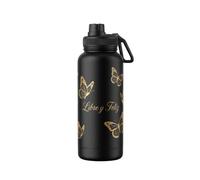 SOUVENIRS FACTORY Botella Térmica Personalizada con Foto 1L Acero Inox | Compartimento Secreto en la Base | Regalo Botella Profesora Fin de Curso | Bidón Térmico Personalizado Nombre y Diseño