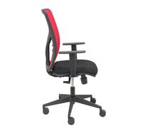Silla Motilla malla roja asiento bali negro brazo regulable