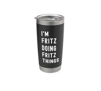 Soy Fritz Haciendo Cosas de Fritz Vaso térmico de acero inoxidable de doble pared