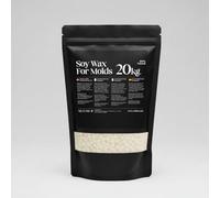 Soy Wax For Molds - Cera de Soja para Velas - Cera 100% Vegetal en Escamas - Fácil Desmolde, Acabado Liso y Combustión Limpia - 20 kg
