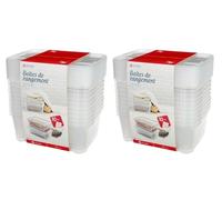 SP Berner - Caja Almacenamiento Transparente Apilable con Tapa - Pack 20 Unidades- Capacidad de 11L
