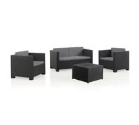 SP Berner Conjunto Muebles Jardín Diva Confort Storage SHAF - Grafito Graphite