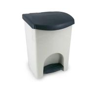 Sp-Berner - Cubo de Reciclaje 50L con Tapa y Pedal - Diseño Moderno y Resistente para Cocina u Oficina - Fabricado en España