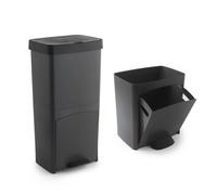 SP Berner - Cubo de Reciclaje de Gran Capacidad 70L - Contenedor Robusto con Tapa Hermética para Interior y Exterior - Fácil de Limpiar e Ideal para Hogar y Oficina - Fabricado en España