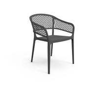 SP-Berner pack de 4 Sillas Saona - Silla de Exterior Resistente, Apilable y Ligera para Jardín, Terraza o Piscina - Diseño Ergonómico y Gran Durabilidad Black