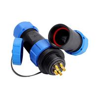 SP21 IP68 2/3/4/5/7/9 / 12pin Enchufe de Aviación Impermeable Cable de Conexión Conector en Línea Plasti Enchufe Toma IP68 Instalación Cable a Cable 110-380V(5 pin)