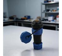 SP21 IP68 Conector de aviación impermeable con 2 pines a 12 pines para ferrocarriles, detectores subacuáticos, maquinaria industrial y sistemas de energía (12 pines)