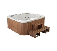 Spa Apto para Cinco Personas de Forma Cuadrada de Acrílico Broadway Family 213cm Roca - Azul / Sin paneles
