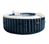 Spa de exterior hinchable azul redondo de ø196 x 71 cm para 4 personas con cubierta incluida intex