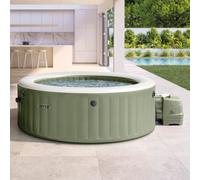 Spa hinchable 4 personas bubble massage verde oliva