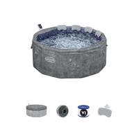 Spa Hinchable Bestway Lay-z-spa Carrara Con Tecnología Energy-efficient Smart Airjet Ø170 X 65 Cm Para 4-6 Personas En Color Gris Piedra | Airjet 140 Chorros