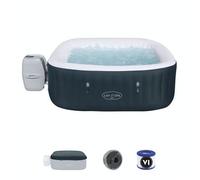 Spa Hinchable Bestway Lay-z-spa Ibiza Energy-efficient Airjet 6 180x180x66 Cm Para 4-6 Personas En Verde Oscuro | Airjet 140 Chorros