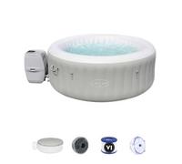 Spa Hinchable Bestway Lay-z-spa Tahiti 180×66 Cm Para 2-4 Personas Con Airjet, Luz Led Y Cobertor