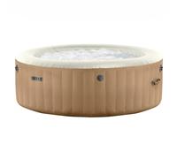INTEX - Spa hinchable Bubble Massage Sahara 4 personas, calentador 2.200W, 120 salidas de burbujas, caja de control, panel incorporado, depuradora con filtro S2, bañera de hidromasaje, spas hinchables