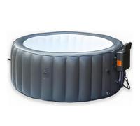 SPA Hinchable Circular 3-4 Personas, ø196x71, Calentador hasta 40ºc | Diámetro 196cm,Calefacción por Circulación de Agua,Masaje de Burbujas de 3 Niveles,Luz Ambiental Degradada de 6 Colores