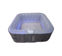 Spa Hinchable Cuadrado De 4 Plazas - Sunspa - Diadema Led Incluida - Dimensiones : 155 X 155 Cm