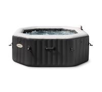 Spa hinchable octogonal intex con burbujas y jets deluxe 795 litros