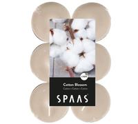 Spaas 12 Velas aromáticas, Cera de parafina, Taza de Aluminio, Beige, D 58 mm x H 24 mm