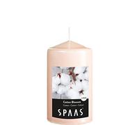Spaas 12 Velas cilíndricas perfumadas de 60/100 mm, ± 25 Horas, Flor de algodón