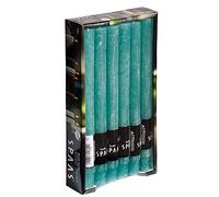 Spaas 12 x 12 Velas rústicas sin Perfume, 8 Horas, Verde Esmeralda