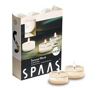 Spaas 24 Velas perfumadas en Taza Transparente, 4,5 Horas, Rubor Sensual