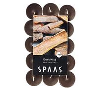 Spaas 30 - Velas aromáticas (± 4,5 Horas) - Exotic Wood 0338213.479 D 39 mm x 16 mm, Color marrón