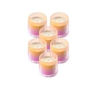 Spaas 6 Pop velas sin aroma, ± 27 horas, Lila Floral