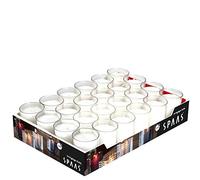 Spaas Pack de 24 Velas cangilones - Transparente