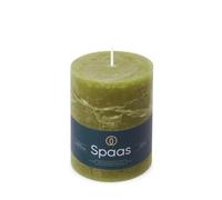 Spaas Vela pilar rústica, 80/110 mm, 65 h, color verde oliva