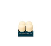 Spaas - Velas, Cera de parafina., Crema, D 50 mm x H 80 mm