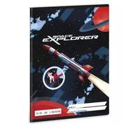 Space Explorer: Cuaderno rayado - 3.º de primaria, tamaño A5