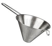 Space Home - Colador Chino de Cocina - Colador de Acero Inoxidable - Colador de Cocina - Escurridor de Acero Inoxidable - Colador y Escurridor de Cocina para Drenar Pasta, Verduras y Arroz - 24 cm
