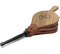 Space Home - Fuelle Badana para Chimenea y Barbacoa - Fuelle Manual para Chimenea - Soplador para Barbacoa - Soplador de Chimenea - Madera Natural - 43 cm