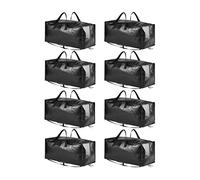 SpaceAid Bolsas de mudanza resistentes, bolsas de almacenamiento extragrandes con correas de mochila, asas fuertes y cremalleras, alternativa a las cajas de mudanza, suministros de embalaje y mudanza,