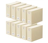SpaceAid Paquete de 10 organizadores de sábanas y almacenamiento, organizador de sábanas plegable para armario de lino, juego de sábanas con ventana XL (tamaño Queen y King), contenedor organizador de