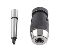 Spacnana Autodruce de Taladro de Taladro, Torno sin Llave MT2-JT3 Arbor, Arbor de Chuck de Servicio Pesado para Máquinas de Metalurgia, Hechas de 45# de Acero, Fácil de Sujetar, Diseño Cóncavo,