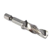Spacnana Broca Cónica M10 y Broca para Macho de Roscar M10 X 1,5 HSS Combinada para Macho de Roscar Punto Autocentrante con Biselado de Roscado de Perforación Integrado para Metal