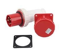Spacnana Conector de Cable de Aviación, Juego Sumergible IP67 63A | Contactos de varilla de cobre sólido, núcleo 3P+N+E 5, carcasa de polipropileno tolerante al calor, para distrito agrícola