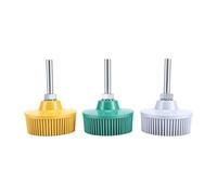Spacnana Disco de Cepillo de Goma Abrasiva 6 Piezas, Cepillo para Taladro Eléctrico para Desbarbado y Pulido de Metal, Grano 50 80 120, Vástago de 1/4 Pulgada