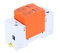 Spacnana Dispositivo de Protección contra Sobretensiones 2P Módulo de Naranja LT120 420V 10kA Nominal 20kA Ajuste Montaje de Riel de Soplado Magnético para Paneles Eléctricos Hogares Talleres