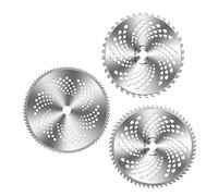 Spacnana Hojas de Sierra para Cortacésped, Acero de Aleación, 3 Piezas 40 60 80 Dientes de Repuesto para Desbrozadora y Cortadora de Césped