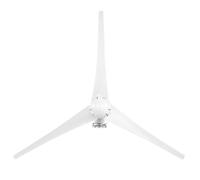 Spacnana Kit de Turbinas Eólicas Generador Eólico de 3 Palas de Aleación Blanca de 300 W con Controlador Material Resistente a Altas Temperaturas Funcionamiento Estable para Barcos Cabinas Casas (48V)